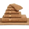 Bath & Living Vandyck Package deal 32: 1x guest towel + 1x hotel mat RANGER Light Cognac