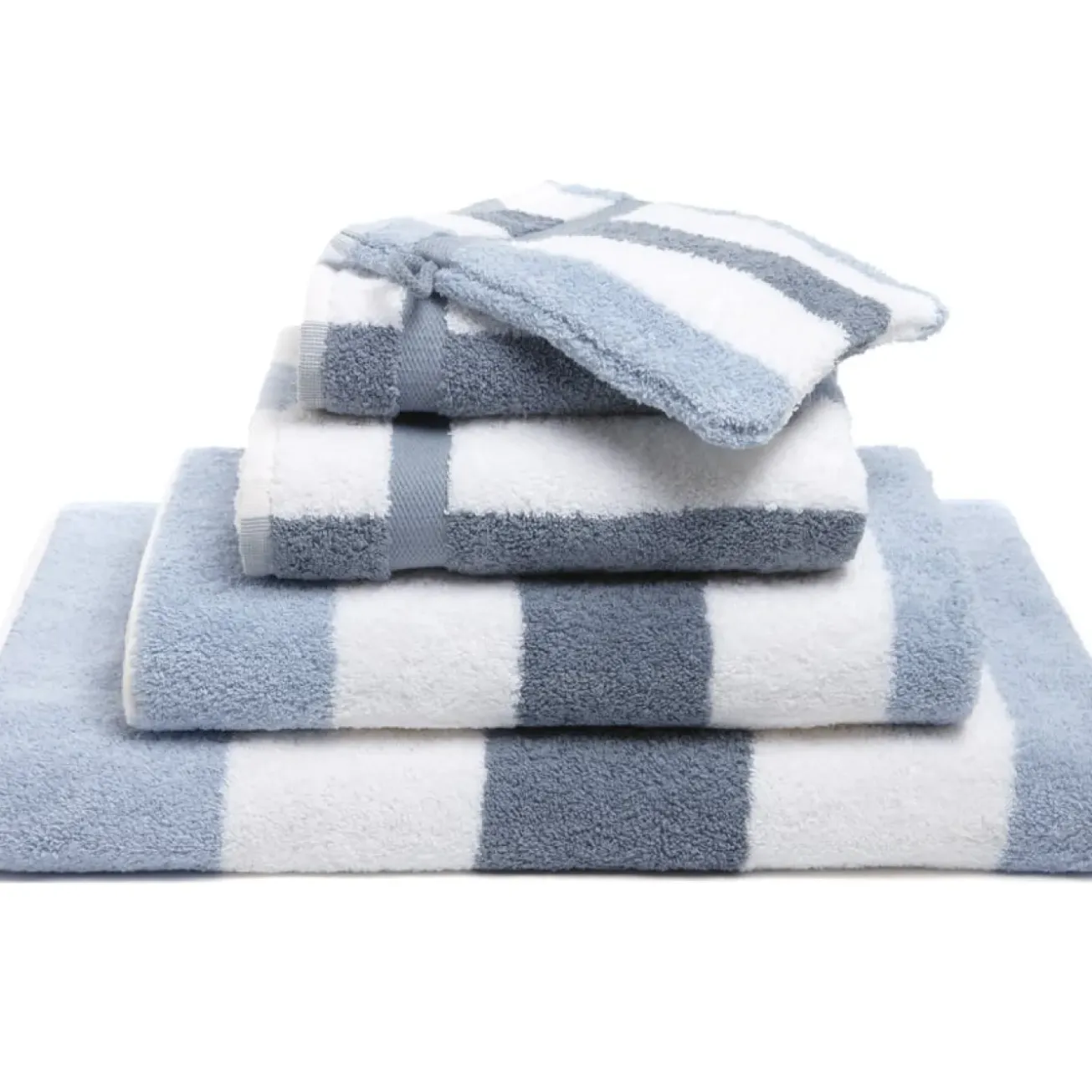 Bath & Living Vandyck Package deal 93: 5x guest towel VANCOUVER Misty Blue