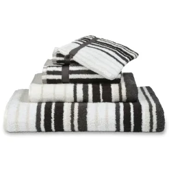Bath & Living Vandyck Package deal 62: 7x guest towel ONTARIO Off Black