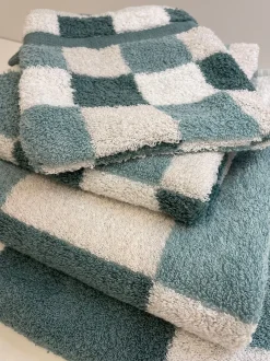 Bath & Living Vandyck Package deal 72: 3x washcloth BOSTON Mineral Blue