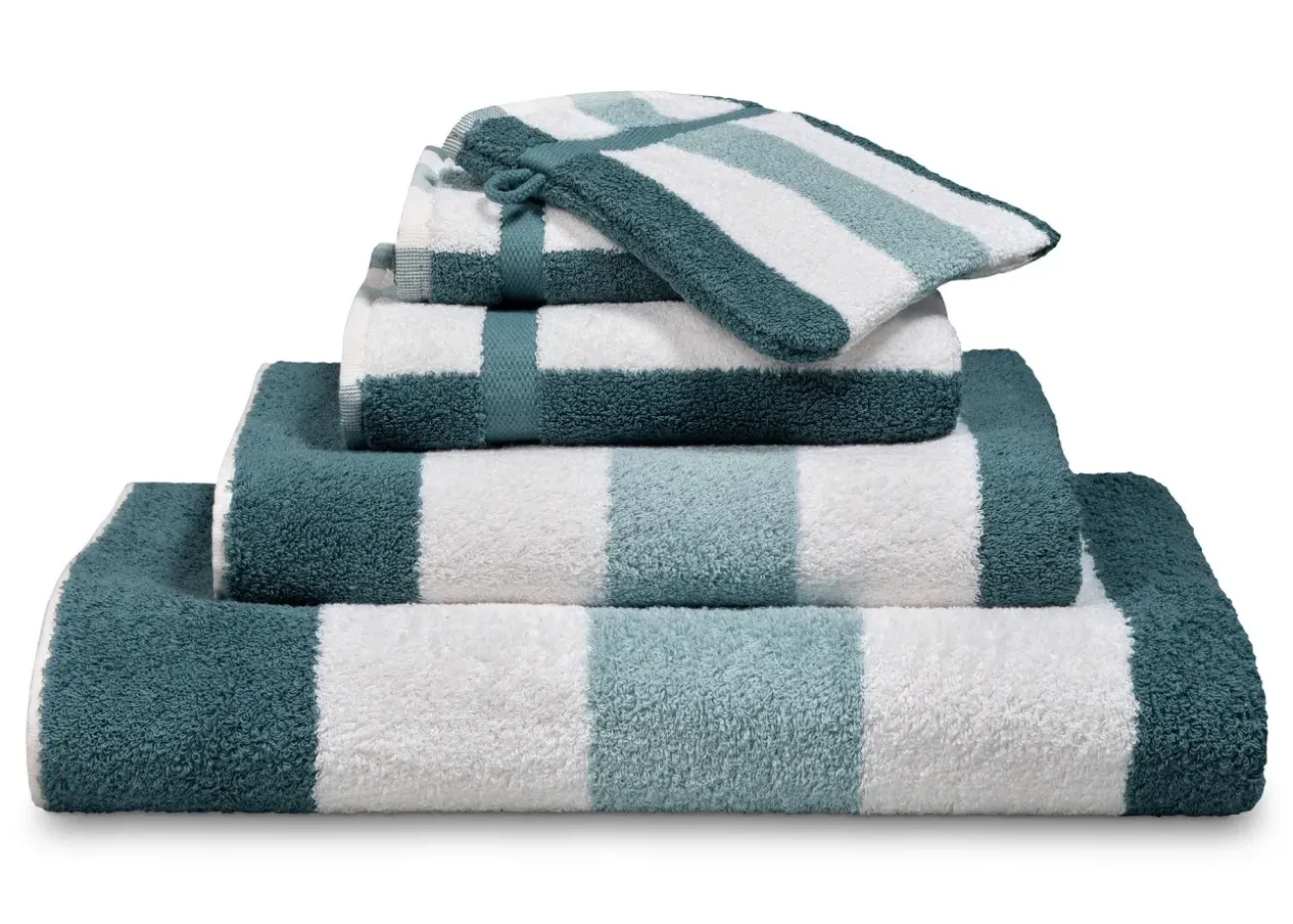 Bath & Living Vandyck Package deal 55: 5x washcloth VANCOUVER Storm Blue