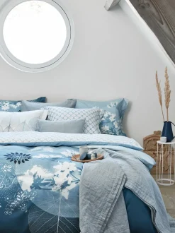 Bath & Living Vandyck PURE 11 bedspread / pillow cover Faded Denim-184 (cotton / linen) PRSA18111