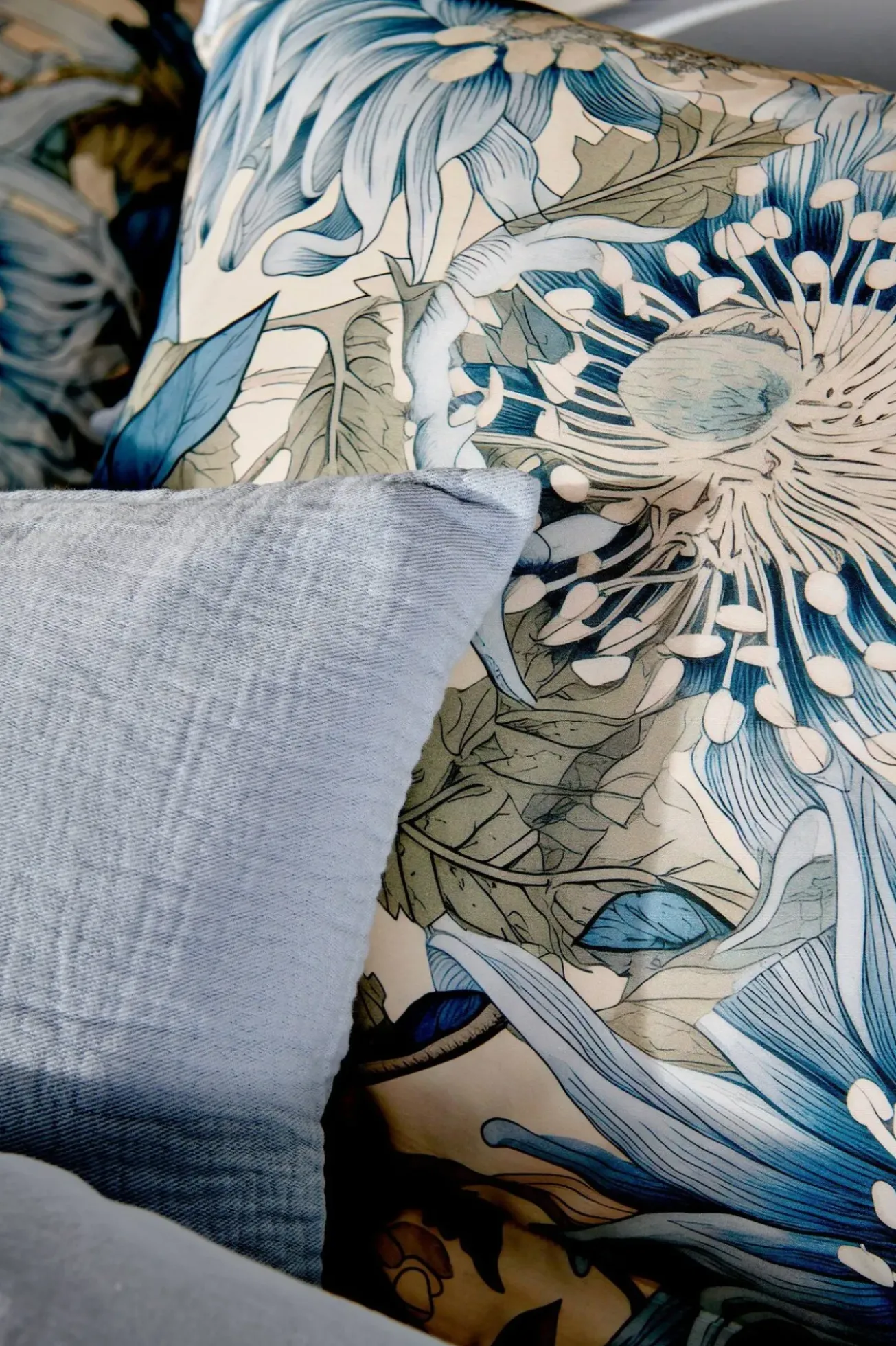Bath & Living Vandyck PURE 68 cushion cover 40x55 cm Powder Blue (PRSA23168)