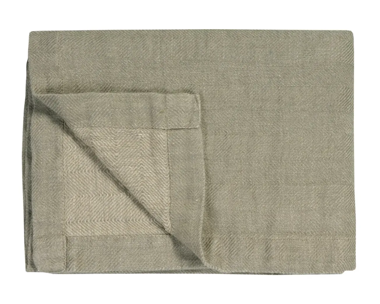 Bath & Living Vandyck PURE 52 plaid / bedspread 160x250 cm Coolgrey (linen) PRSA20252