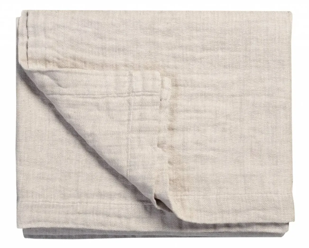 Bath & Living Vandyck PURE 22 plaid/bedspread 180x260 cm Sand-048 (cotton/linen)