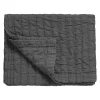Bath & Living Vandyck PURE 64 plaid/bedspread 260x260 cm color Off Black (cotton)