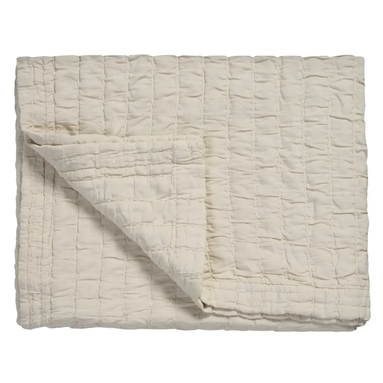 Bath & Living Vandyck PURE 64 throw/bedspread 260x260 cm Cream Tan (cotton) PRSA22264