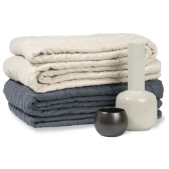 Bath & Living Vandyck PURE 64 throw/bedspread 180x260 cm Oceanview (cotton) PRSA22264