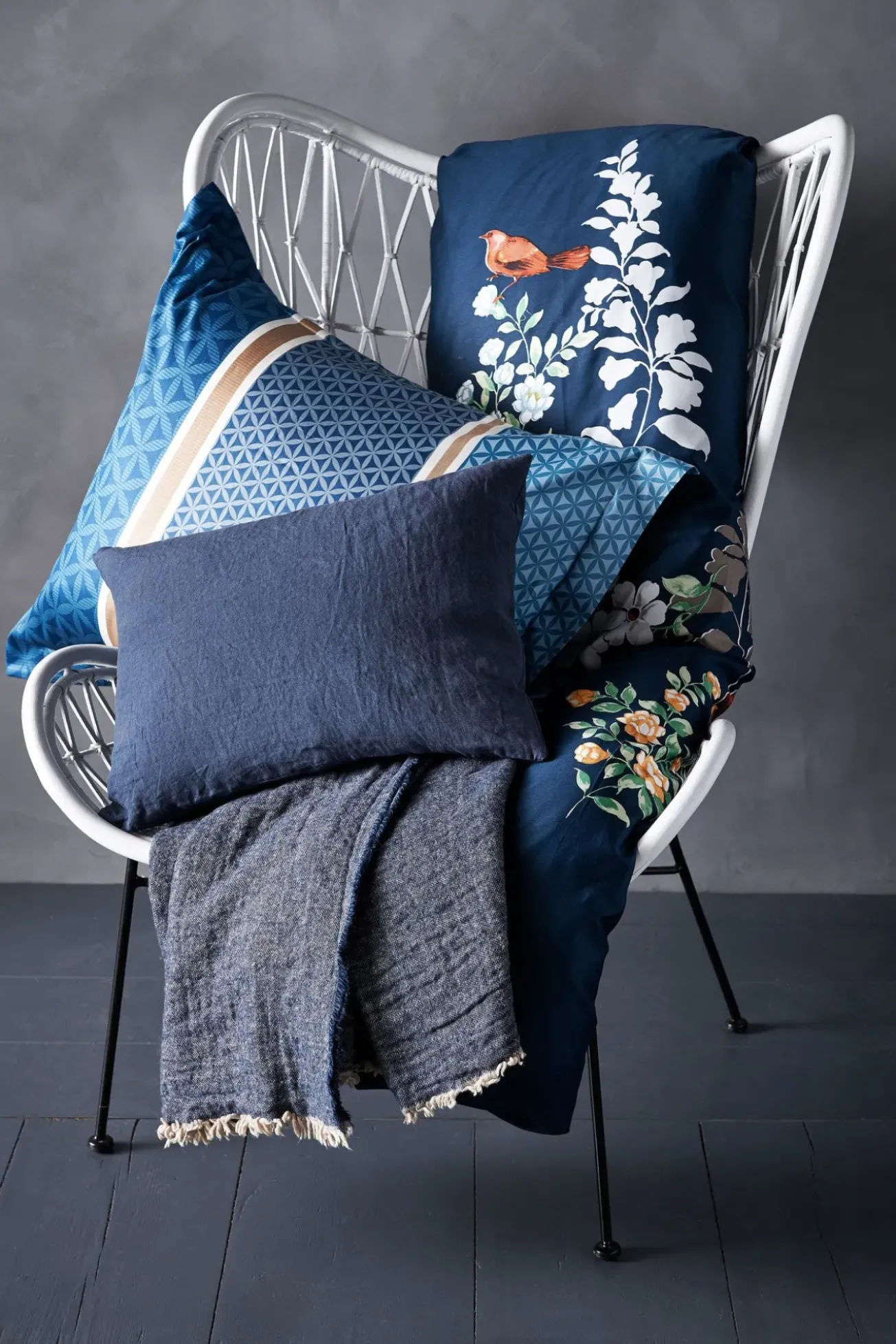 Bath & Living Vandyck PURITY 79 Nightblue pillowcase 40x55 cm (linen / cotton) PUCO1679A