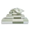 Bath & Living Vandyck Remnant 81: Bath towel BOSTON Smoke Green 90x195 cm