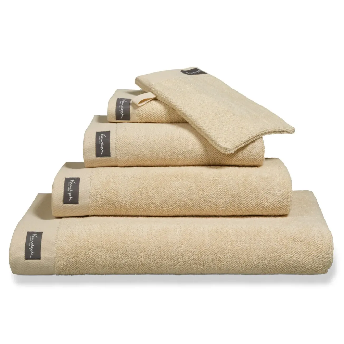 Bath & Living Vandyck Towel HOME Uni Bleached Sand-207 (BAKC13202)