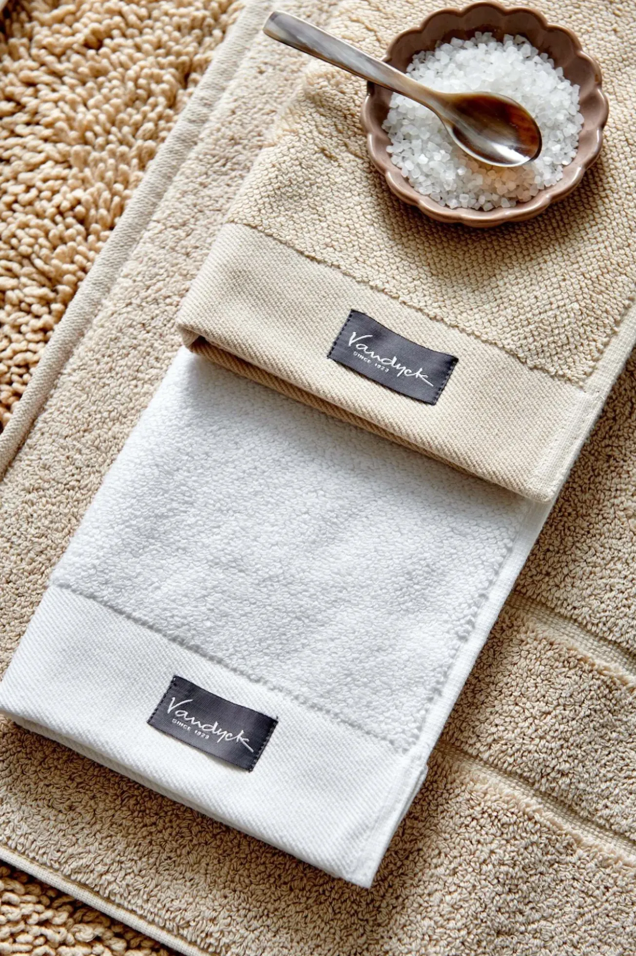 Bath & Living Vandyck Towel HOME Uni Bleached Sand-207 (BAKC13202)
