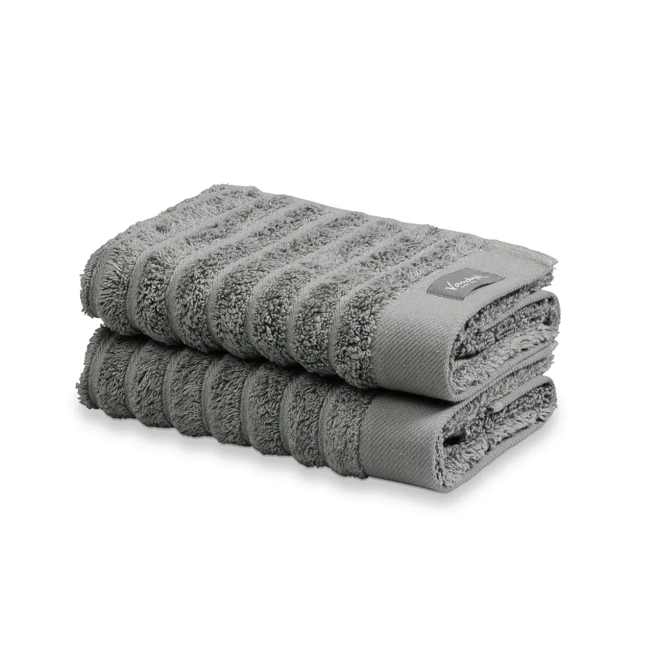 Bath & Living Vandyck Towel HOME Wave Mole Gray-001