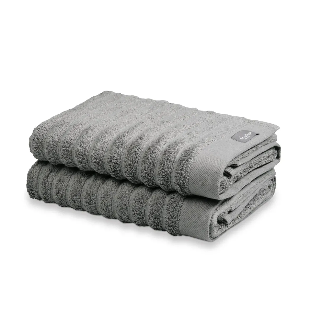 Bath & Living Vandyck Towel HOME Wave Mole Gray-001