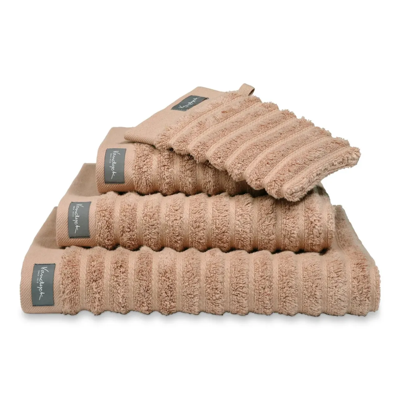 Bath & Living Vandyck Towel HOME Wave Praline-163