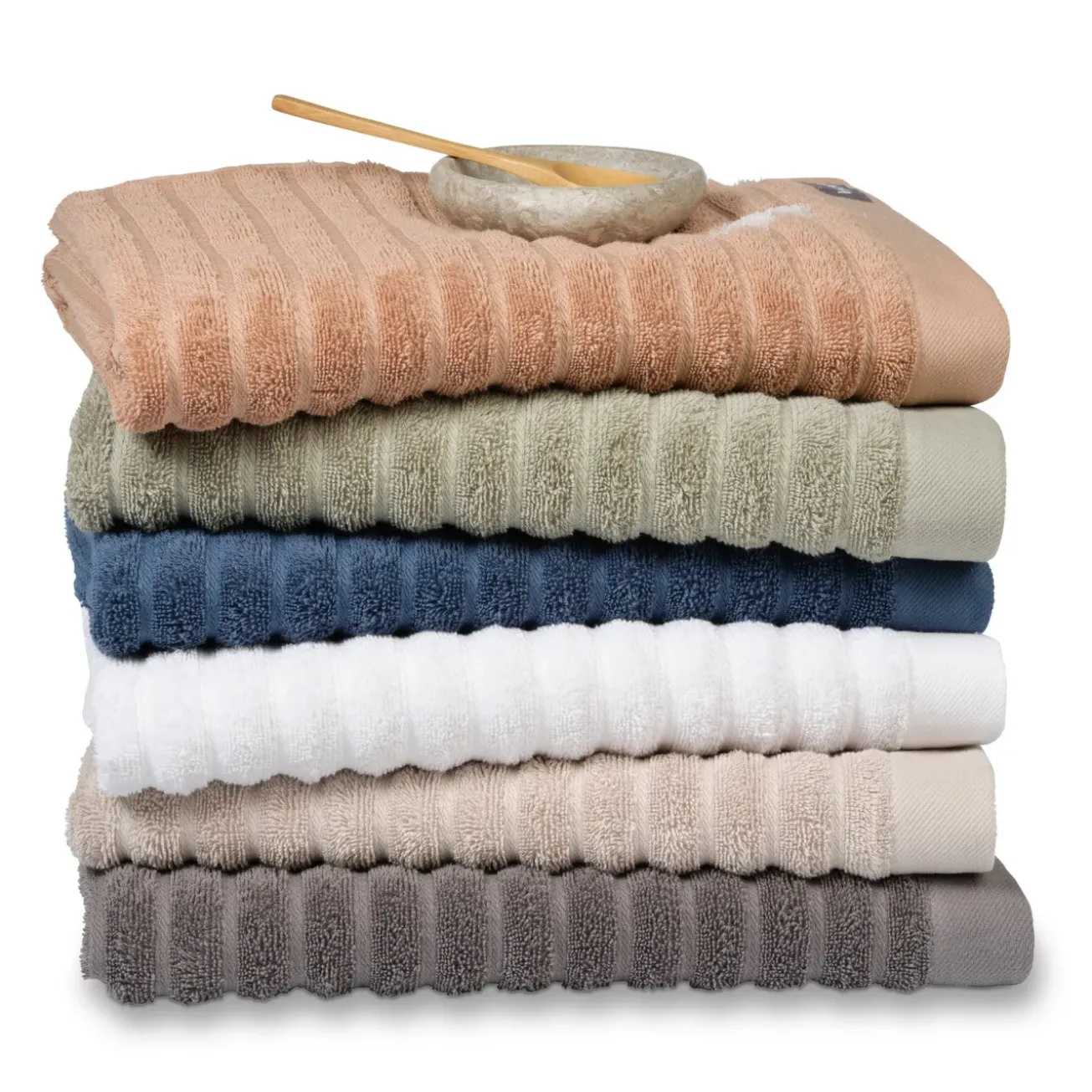 Bath & Living Vandyck Towel HOME Wave Praline-163