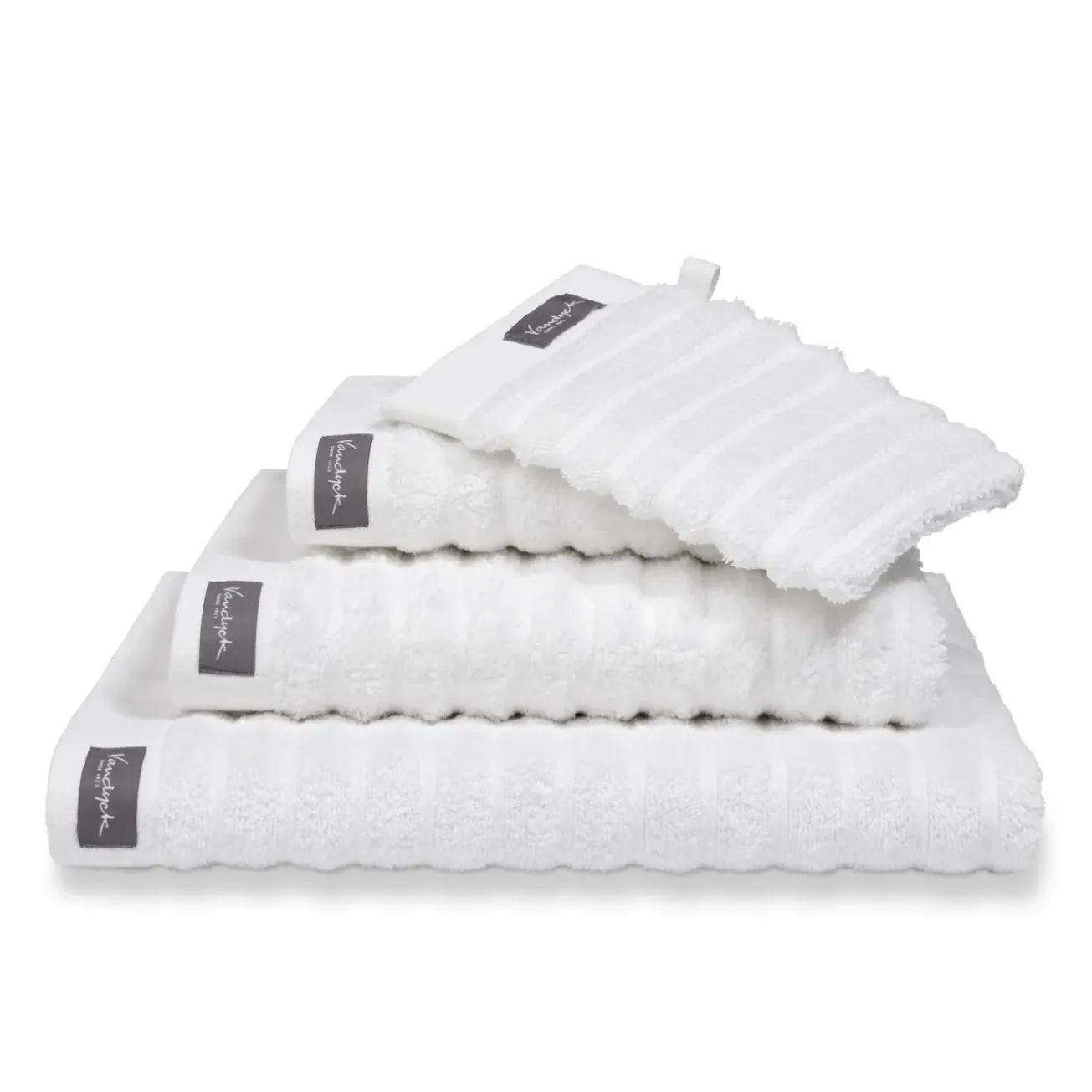 Bath & Living Vandyck Towel HOME Wave White-090
