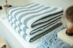 Bath & Living Vandyck Towel VERONA Stripes color Pearl Blue