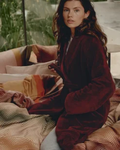 Bath & Living Vandyck Vandyck BEAUMONT bathrobe Burgundy