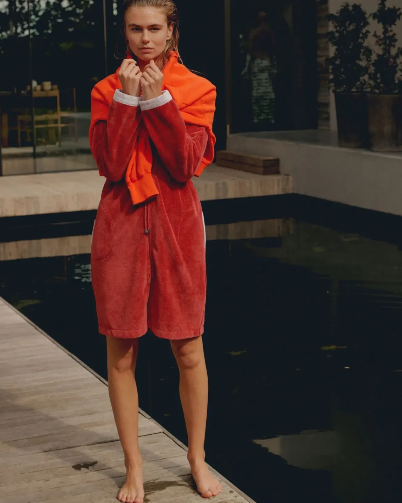 Bath & Living Vandyck Vandyck CHICAGO bathrobe Ash Rose