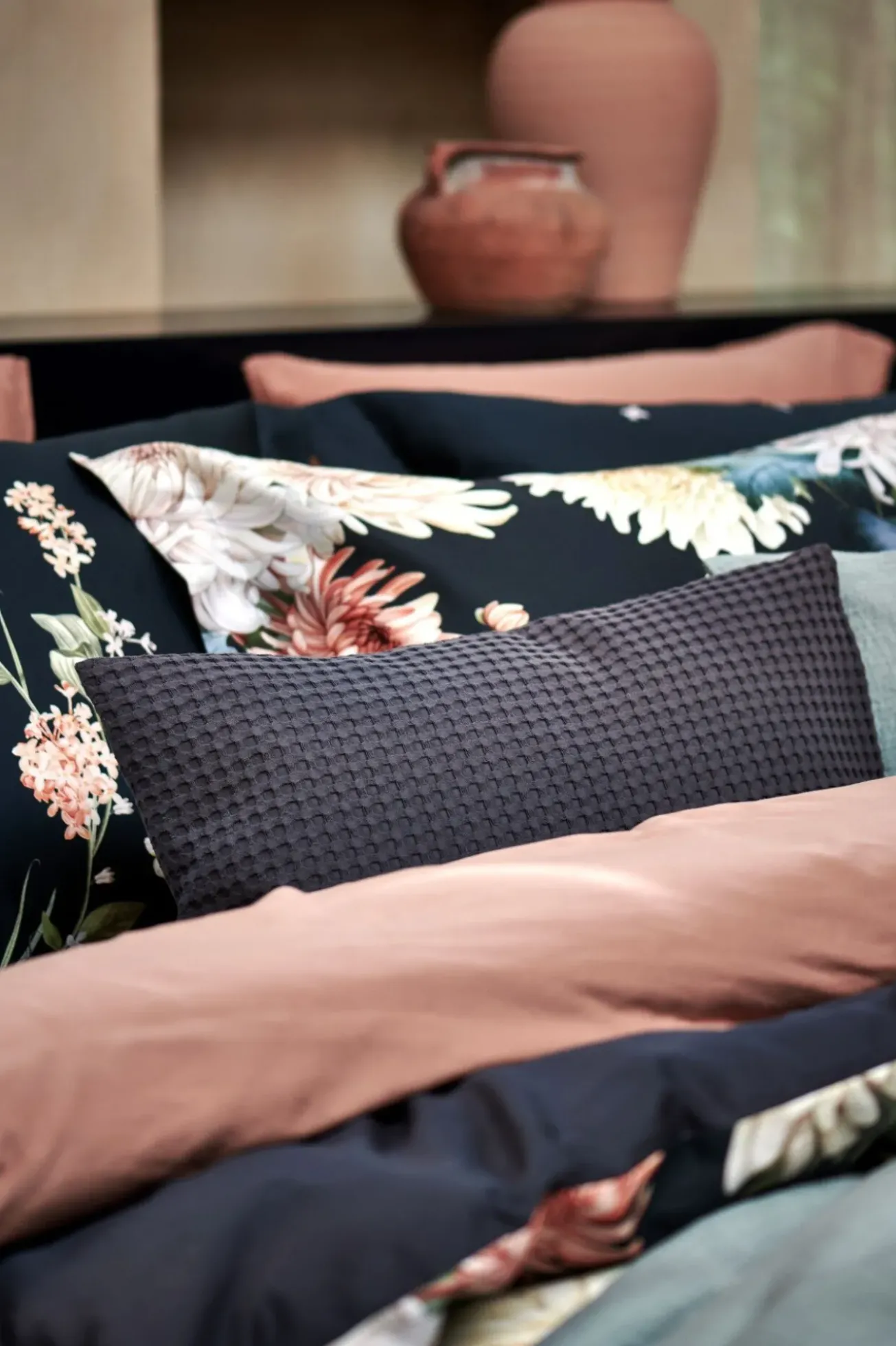 Bath & Living Vandyck Vandyck DARK MIDNIGHT duvet cover Blue Ink 140x220 cm