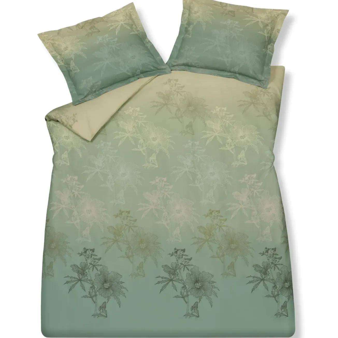 Bath & Living Vandyck Vandyck GREEN GIFT duvet cover Smoke Green 140x220 cm