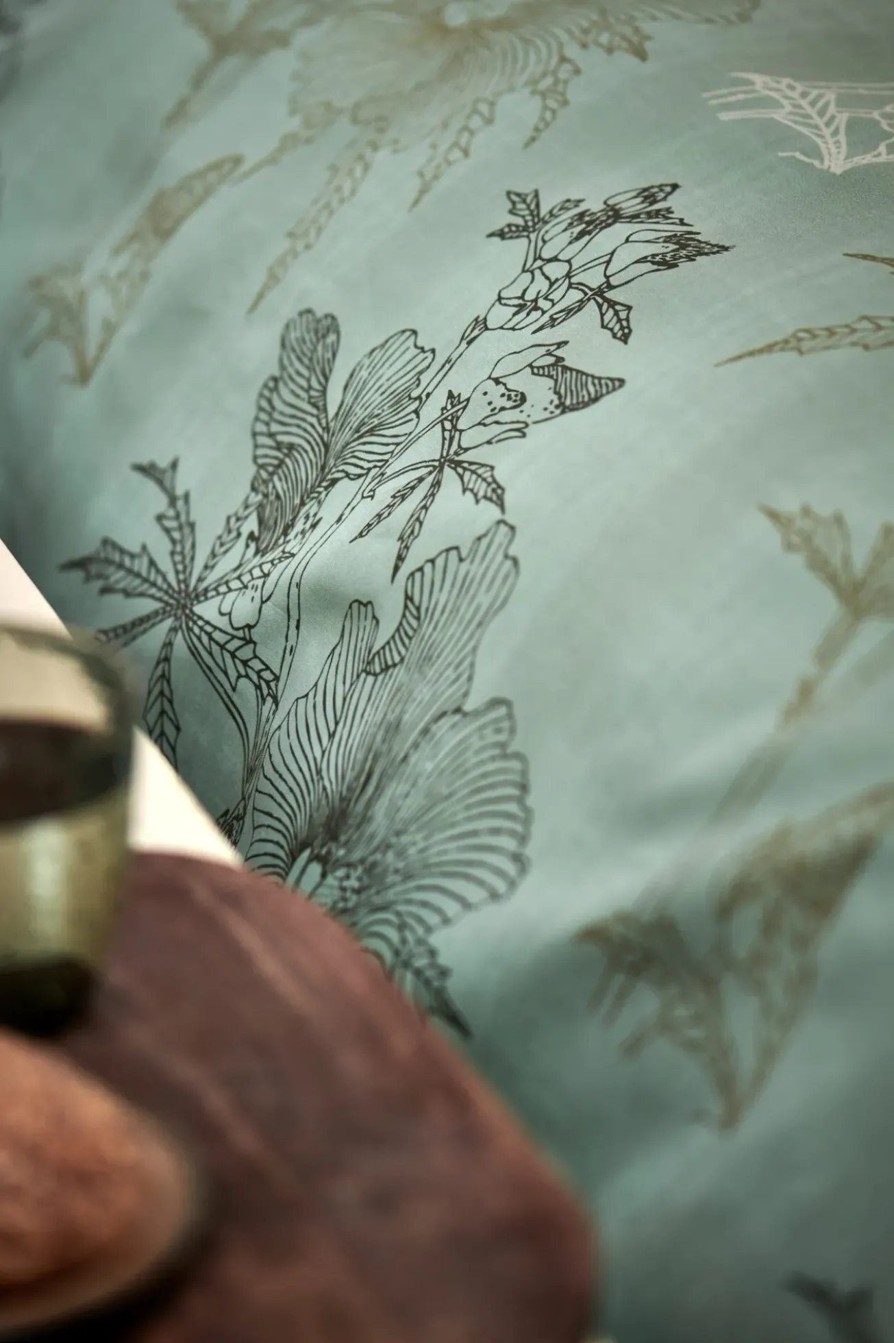 Bath & Living Vandyck Vandyck GREEN GIFT duvet cover Smoke Green 140x220 cm