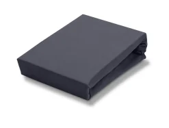 Bath & Living Vandyck Vandyck JERSEY SOFT split topper fitted sheet Blue Ink