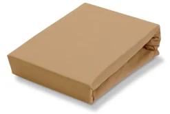 Bath & Living Vandyck Vandyck JERSEY SOFT topper fitted sheet Toffee