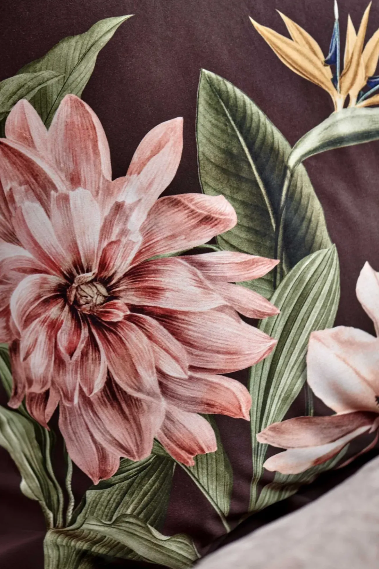 Bath & Living Vandyck Vandyck PARADISE BLOOM duvet cover Dark Chocolate 200x220 cm
