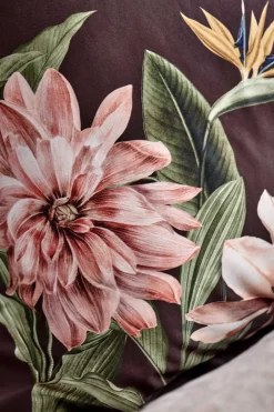 Bath & Living Vandyck Vandyck PARADISE BLOOM duvet cover Dark Chocolate 140x220 cm
