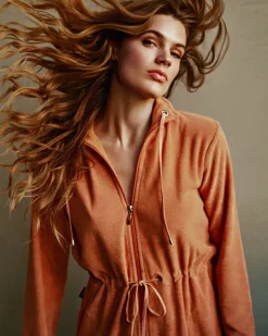 Bath & Living Vandyck VOGUE bathrobe color Apricot Blush (BAGE20107)