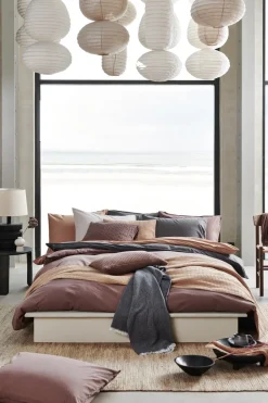 Bath & Living Vandyck WASHED COTTON duvet cover 200x220 cm Brownie (cotton) CLLA20201