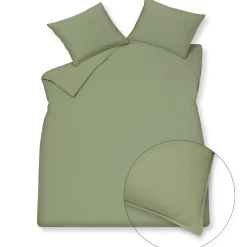 Kids Bath & Living Vandyck WASHED COTTON duvet cover 140x220 cm Smoke Green (cotton)