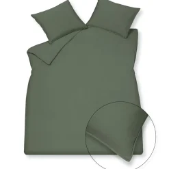 Kids Bath & Living Vandyck WASHED COTTON duvet cover 140x220 cm Earth Green (cotton)