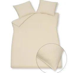 Bath & Living Vandyck WASHED COTTON duvet cover 240x220 cm Cream Tan (cotton) CLLA20201