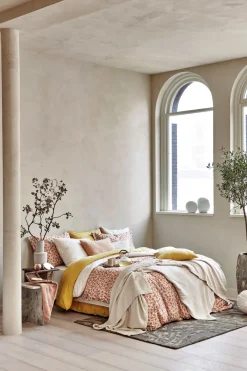Bath & Living Vandyck WASHED COTTON duvet cover 240x220 cm Cream Tan (cotton) CLLA20201