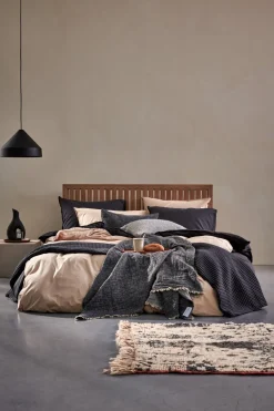 Bath & Living Vandyck WASHED COTTON duvet cover 240x220 cm, Off Black (cotton)