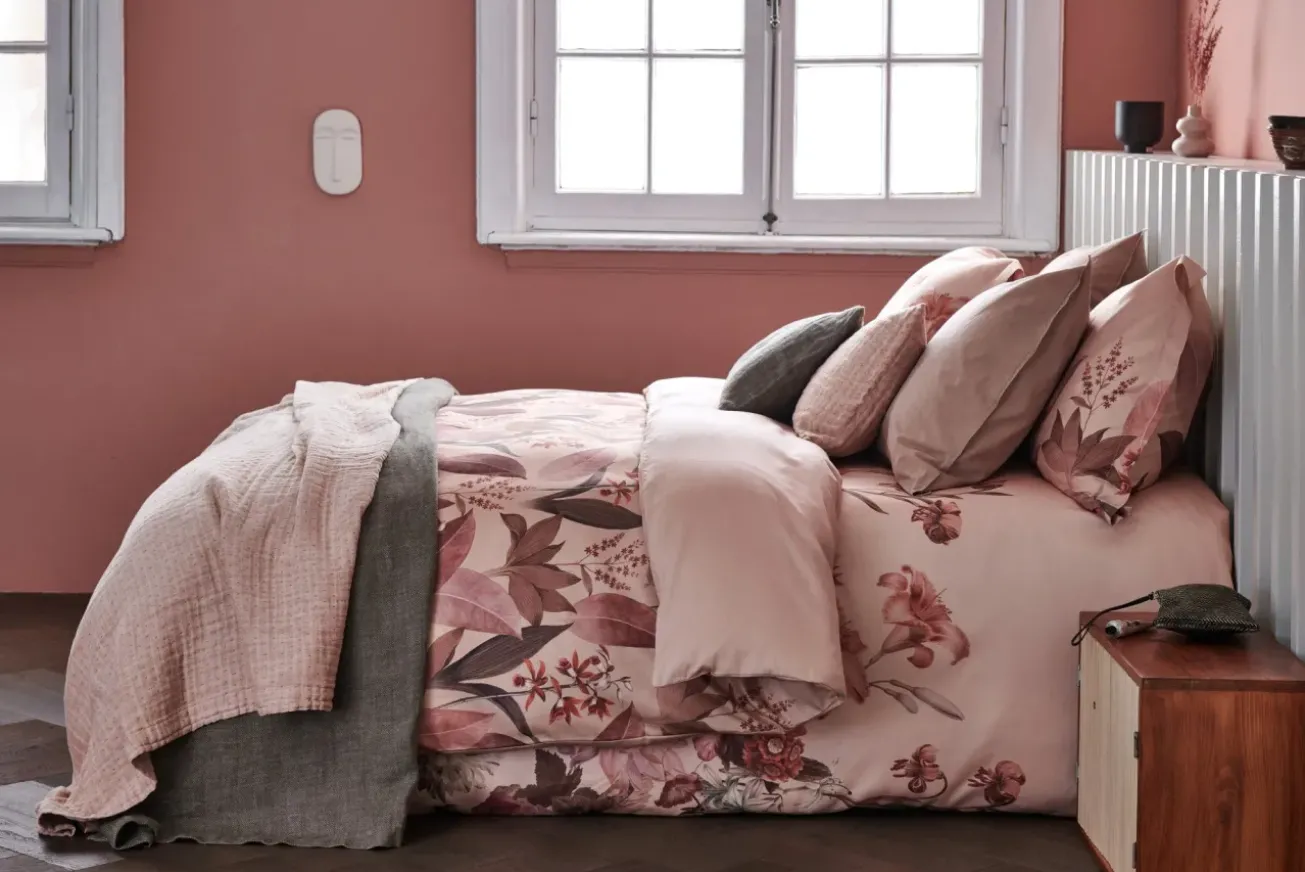 Bath & Living Vandyck WASHED COTTON duvet cover 200x220 cm Old Rose (cotton)