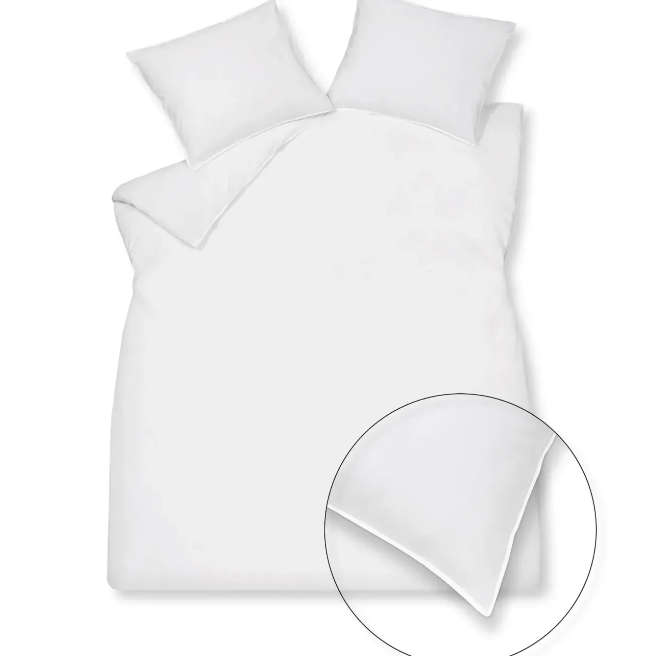 Kids Bath & Living Vandyck WASHED COTTON duvet cover 140x220 cm White (cotton)