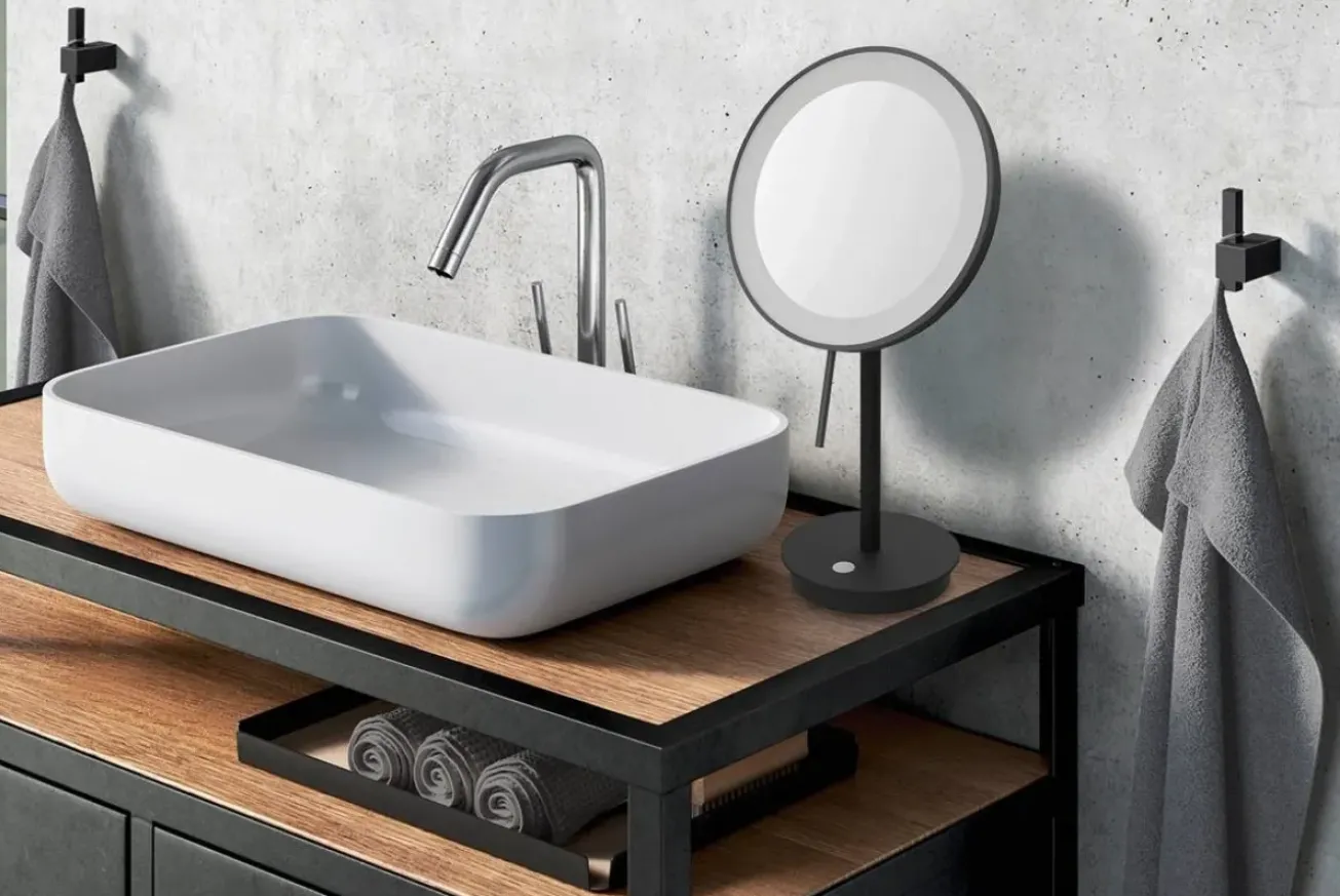 Bath & Living Zack ALONA LED cosmetic mirror standing magnification 5:1