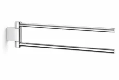 Bath & Living Zack ATORE double towel rail swiveling 40462 ( stainless steel)