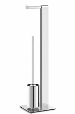 Bath & Living Zack ATORE toilet butler 40455 ( stainless steel) - toilet brush with roll holder