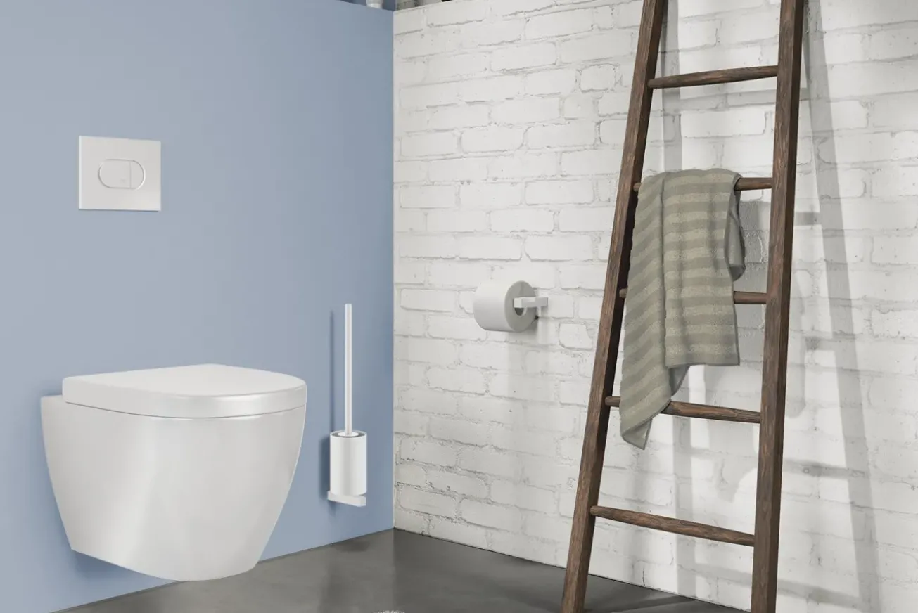 Bath & Living Zack CARVO toilet brush set wall 40817
