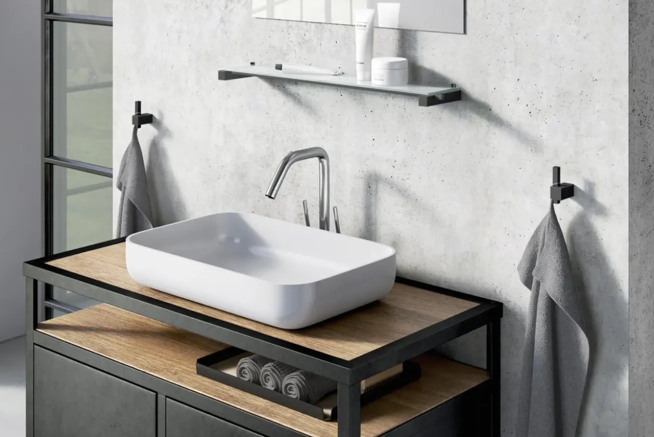 Bath & Living Zack CARVO towel hook 40503 (powder-coated steel, )