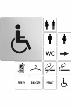 Bath & Living Zack INDICI wheelchair user icon 50725 (mat)