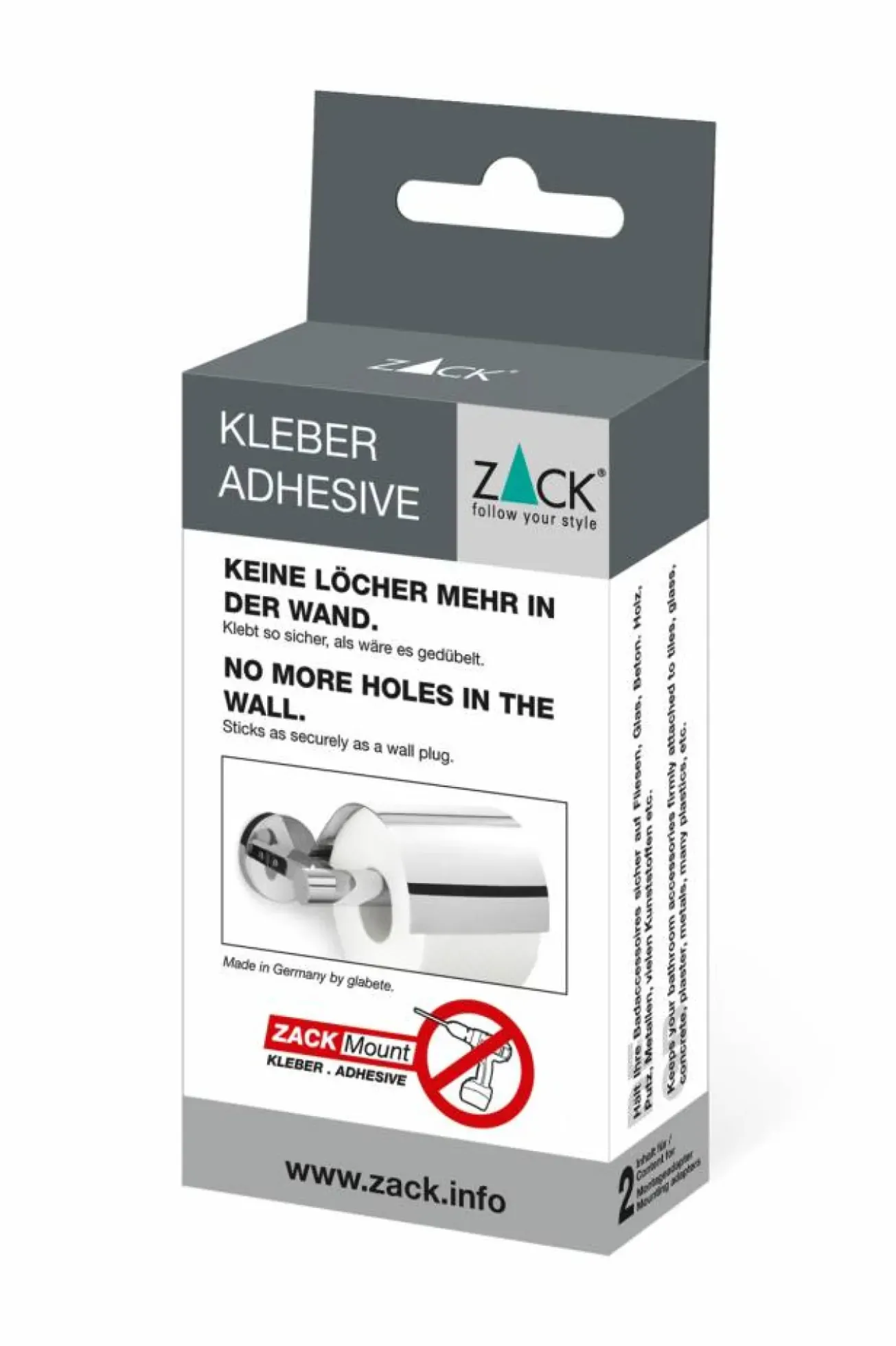 Bath & Living Zack MOUNT mounting adhesive for 2 mounting points (6 grams)
